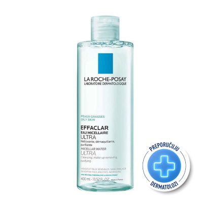 La Roche-Posay EFFACLAR micelarna voda za uklanjanje šminke i čišćenje kože 400 ml