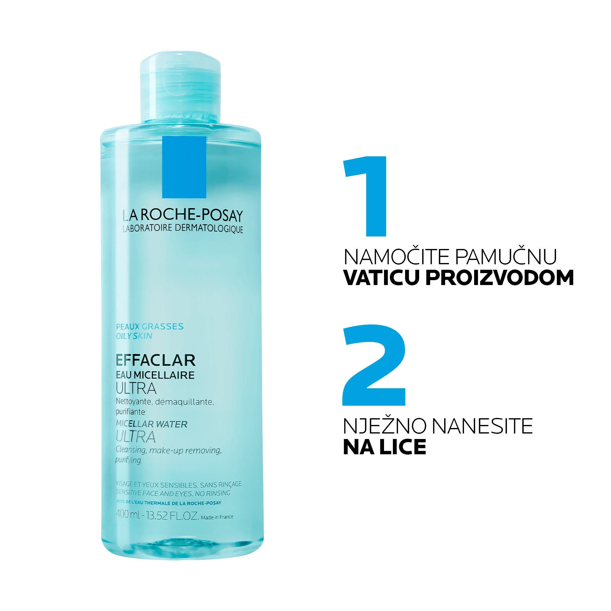 La Roche-Posay EFFACLAR micelarna voda za uklanjanje šminke i čišćenje kože