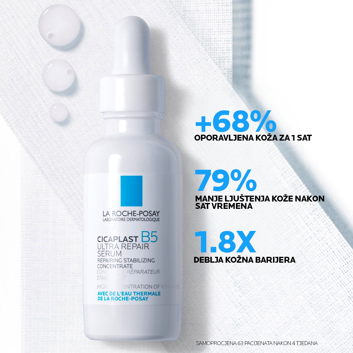 La Roche-Posay CICAPLAST B5 SERUM Ultra-obnavljajući i hidratantni serum