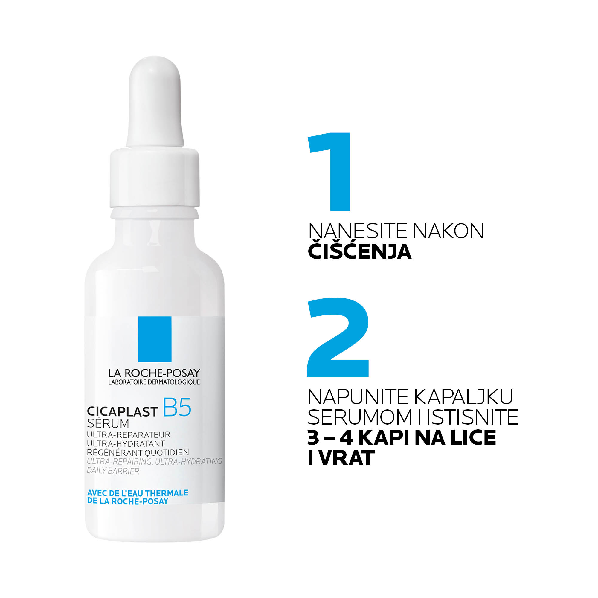La Roche-Posay CICAPLAST B5 SERUM Ultra-obnavljajući i hidratantni serum