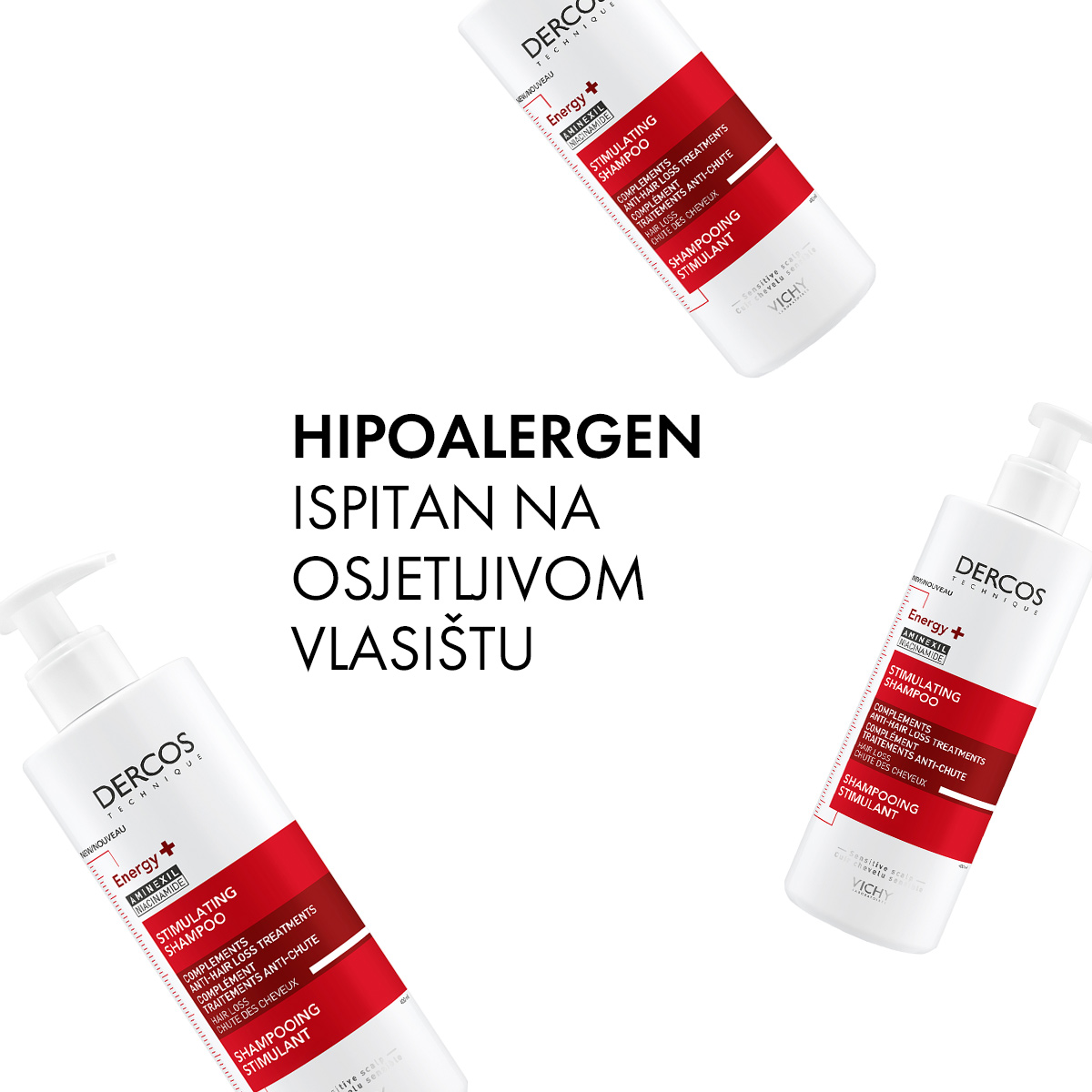VICHY DERCOS ENERGY+ šampon protiv opadanja kose