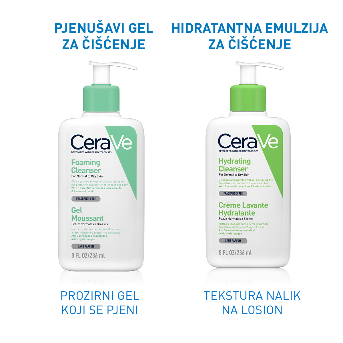 CeraVe pjenušavi gel za čišćenje za normalnu do masnu kožu
