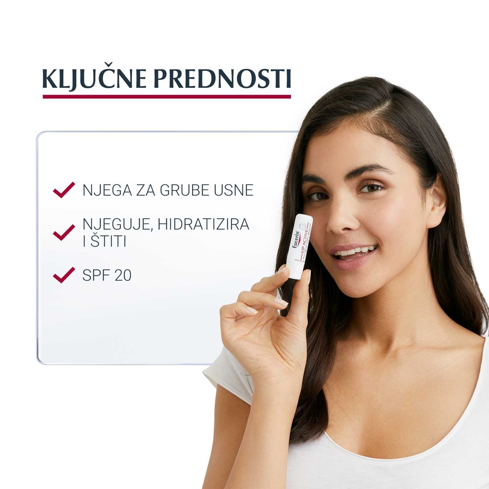 Eucerin Lip Active balzam za usne u stiku SPF15 - Slika 2