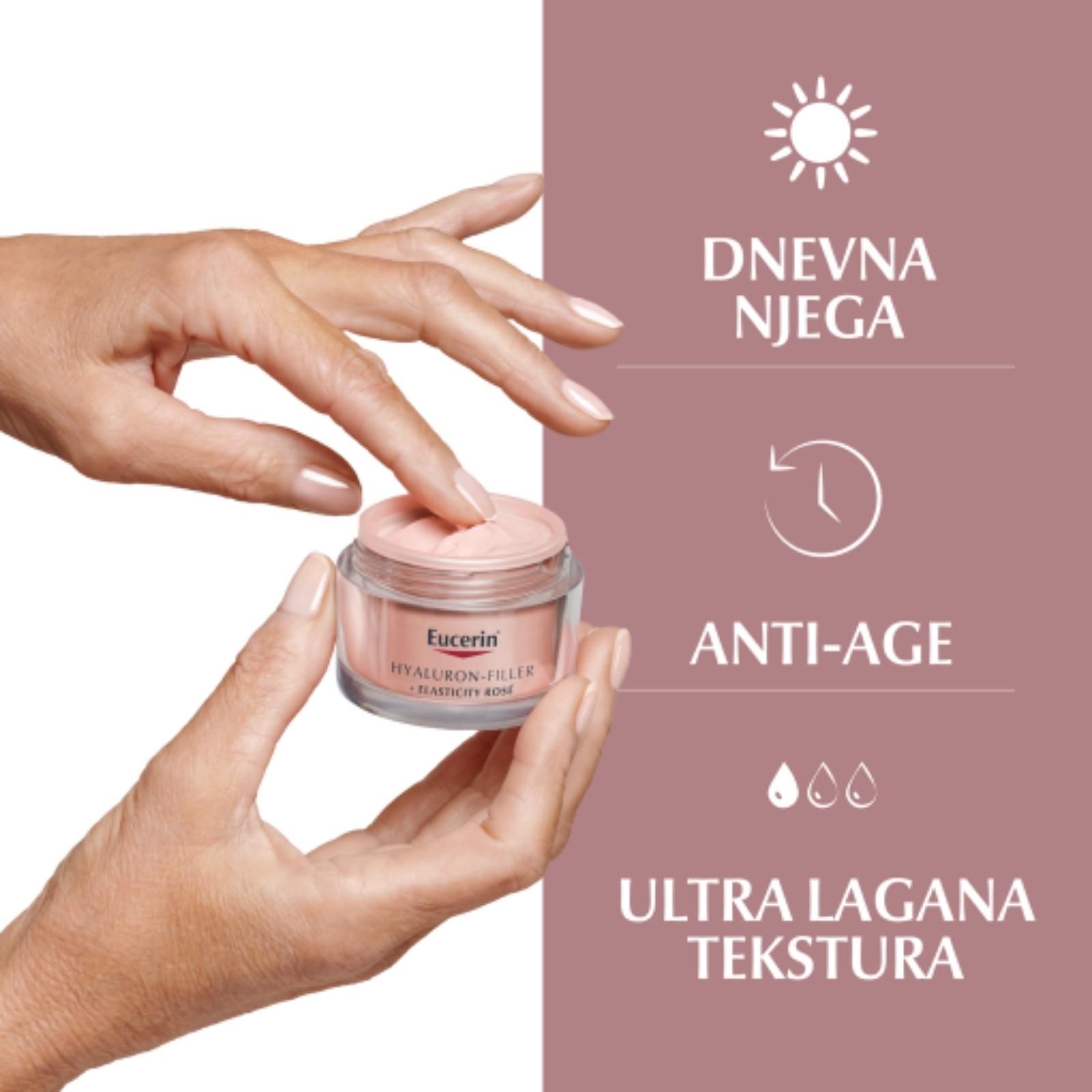 Eucerin Hyaluron-Filler+Elasticity ROSY dnevna krema SPF30 - Slika 3
