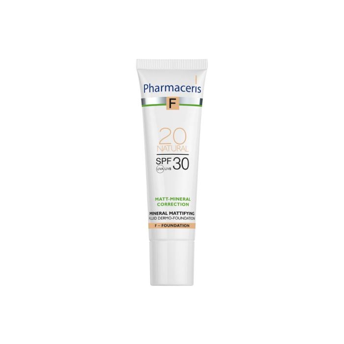 PHARMACERIS F - MATT MINERAL tekući dermo puder SPF30 20 NATURAL