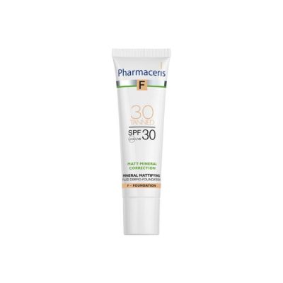 PHARMACERIS F - MATT MINERAL tekući dermo puder SPF30 30 TANNED
