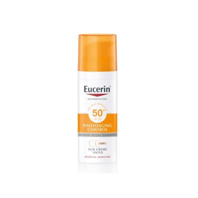 Eucerin Photoaging Control tinted gel-krema za zaštitu kože lica od sunca SPF 50+, svijetla nijansa