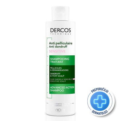 VICHY DERCOS Šampon protiv prhuti za osjetljivo vlasište bez sulfata