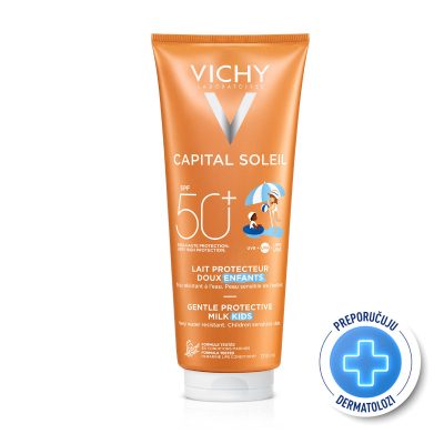 VICHY CAPITAL SOLEIL Мlijeko za zaštitu osjetljive dječje kože od sunca za lice i tijelo SPF50+