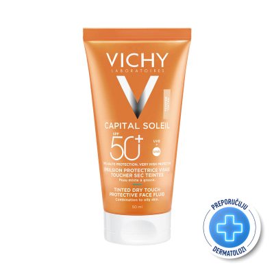 VICHY CAPITAL SOLEIL BB DRY TOUCH tonirani fluid SPF50, 50ml
