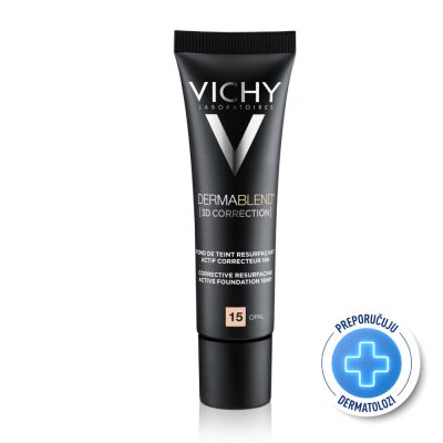 VICHY DERMABLEND 3D korektivni tekući puder za lice
