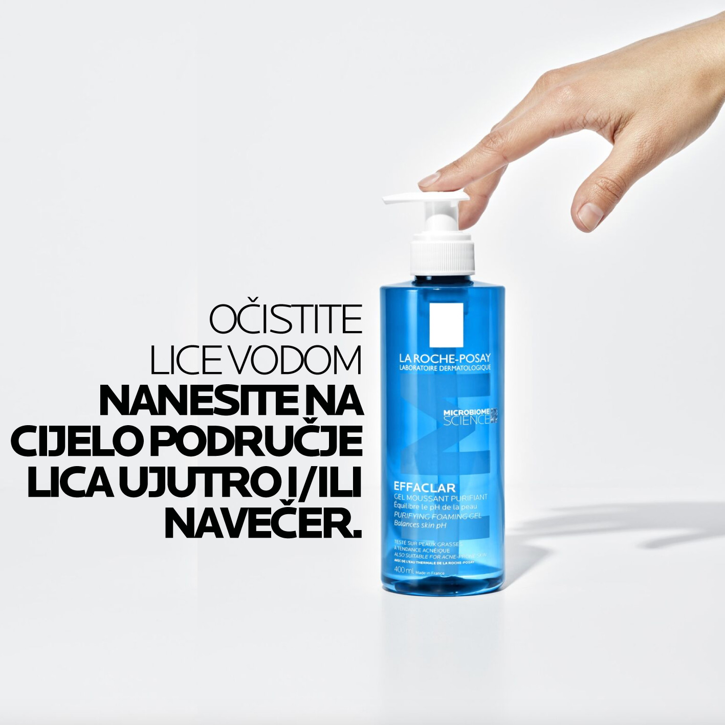 La Roche-Posay EFFACLAR Pjenušavi gel za čišćenje masne, osjetljive kože lica - Slika 2