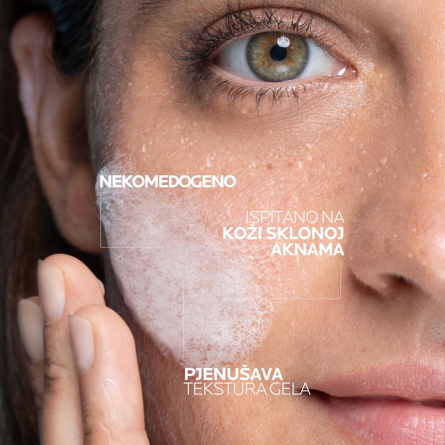 La Roche-Posay EFFACLAR Pjenušavi gel za čišćenje masne, osjetljive kože lica - Slika 4