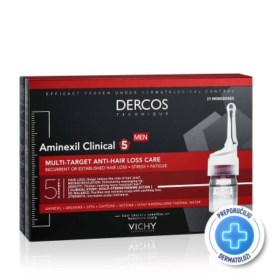 VICHY DERCOS AMINEXIL CLINICAL 5 Ampule protiv opadanja kose za muškarce
