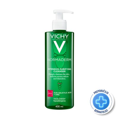 VICHY NORMADERM PHYTOSOLUTION Gel za dubinsko čišćenje masne kože sklone aknama