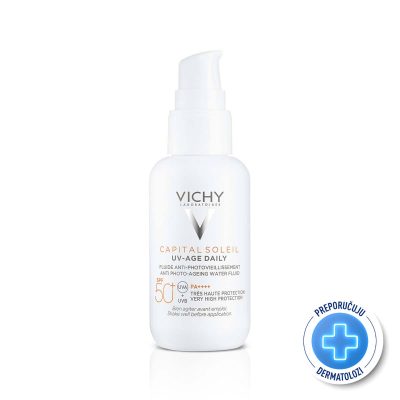 VICHY CAPITAL SOLEIL UV-Age Daily Vodeni fluid za zaštitu od sunca protiv fotostarenja SPF50+