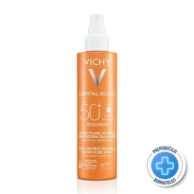VICHY CAPITAL SOLEIL Vodeni fluid u spreju za zaštitu stanica kože SPF50+