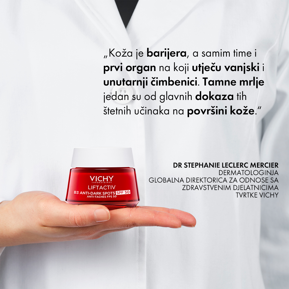 VICHY LIFTACTIV B3 ANTI-DARK SPOTS krema protiv hiperpigmentacijskih mrlja i bora SPF50 - Slika 6