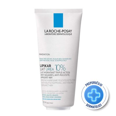 La Roche-Posay LIPIKAR LAIT UREA 10% Hidratacijski losion s trostrukim djelovanjem za vrlo suhu i hrapavu kožu