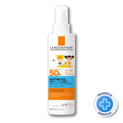 La Roche-Posay ANTHELIOS UVMUNE 400 DERMO - PEDIATRICS Nevidljivi sprej za zaštitu od sunca za djecu SPF50+