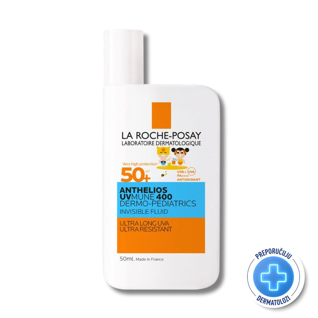 La Roche-Posay ANTHELIOS UVMUNE 400 DERMO - PEDIATRICS Nevidljivi fluid za zaštitu od sunca za djecu SPF50+