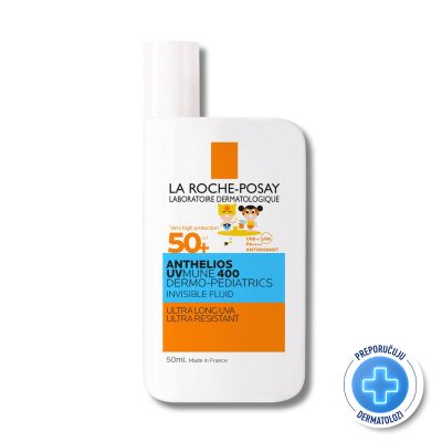 La Roche-Posay ANTHELIOS UVMUNE 400 DERMO - PEDIATRICS Nevidljivi fluid za zaštitu od sunca za djecu SPF50+