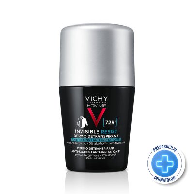 Vichy HOMME - Invisible resist 72h* - Dermo detranspirant - Protiv mrlja I nadraženosti