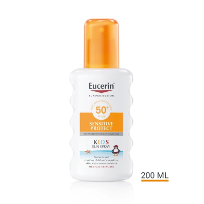 Eucerin Sensitive Protect Kids sprej za zaštitu dječje kože od sunca SPF 50+