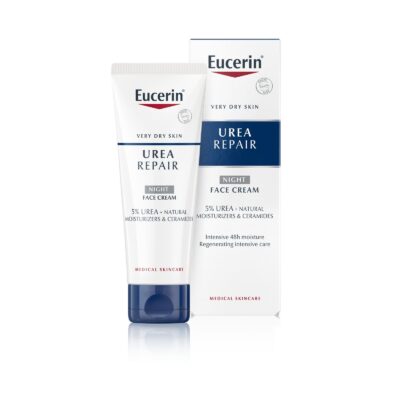 Eucerin UreaRepair noćna bogata krema za lice s 5% ureje i ceramidima