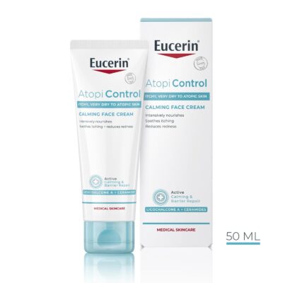 Eucerin AtopiControl krema za lice s 12% omega masnih kiselina i licochalconom