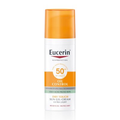 Eucerin Oil Control Dry Touch gel-krema za zaštitu kože lica od sunca SPF 50+ - za masnu kožu