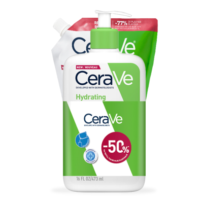 CeraVe Hidratantna emulzija za čišćenje suhe do vrlo suhe kožu, 473ml + REFILL 473ml
