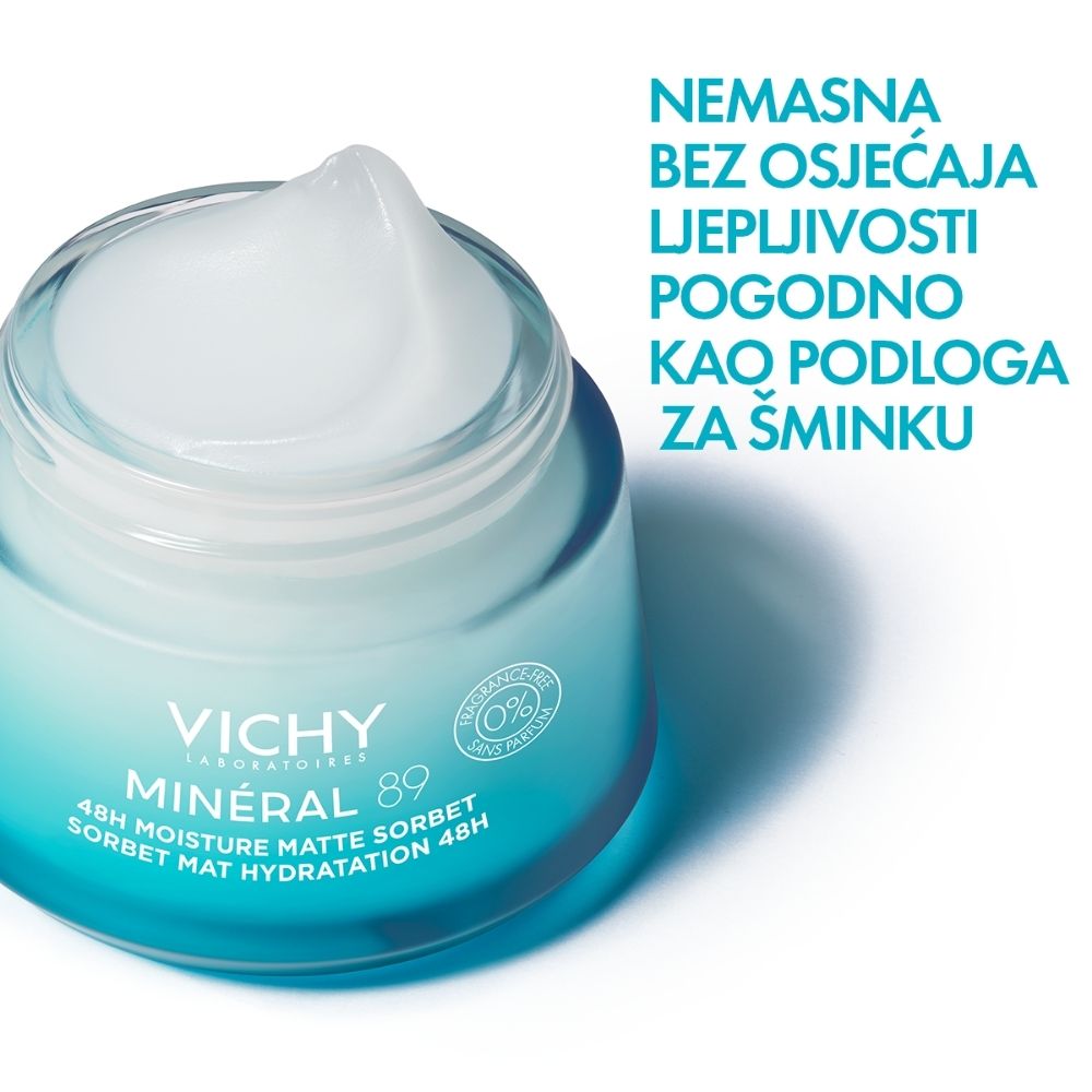 VICHY MINÉRAL 89 MATTE SORBET ZA HIDRACIJU TIJEKOM 48 SATI