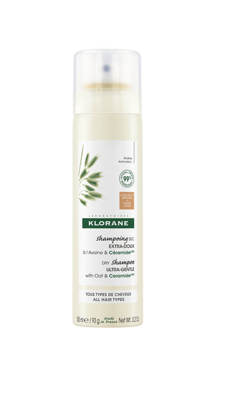 Klorane suhi šampon sa zobi i CeramideLIKE - za tamnu kosu