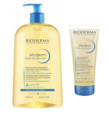 Bioderma Atoderm Ulje za tuširanje 1000 ml + 100 ml Promo pakiranje