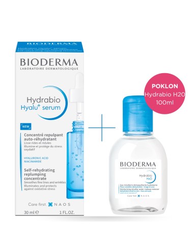 Bioderma Hydrabio Hyalu+ serum + Hydrabio H2O micelarna voda Promo pakiranje