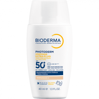 Bioderma Photoderm XDefense Ultra Fluid SPF50+ nijansa 01, 02