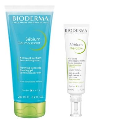 Bioderma Sebium pjenušavi gel + Sebium Kerato+ gel krema Promo pakiranje
