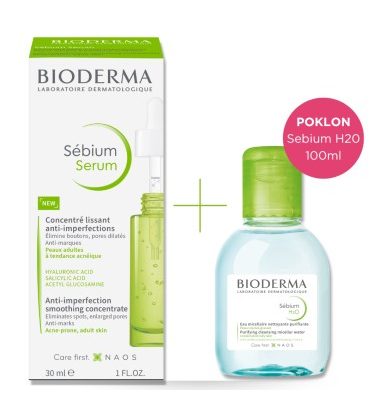 Bioderma Sebium serum + Sebium H2O micelarna voda Promo pakiranje