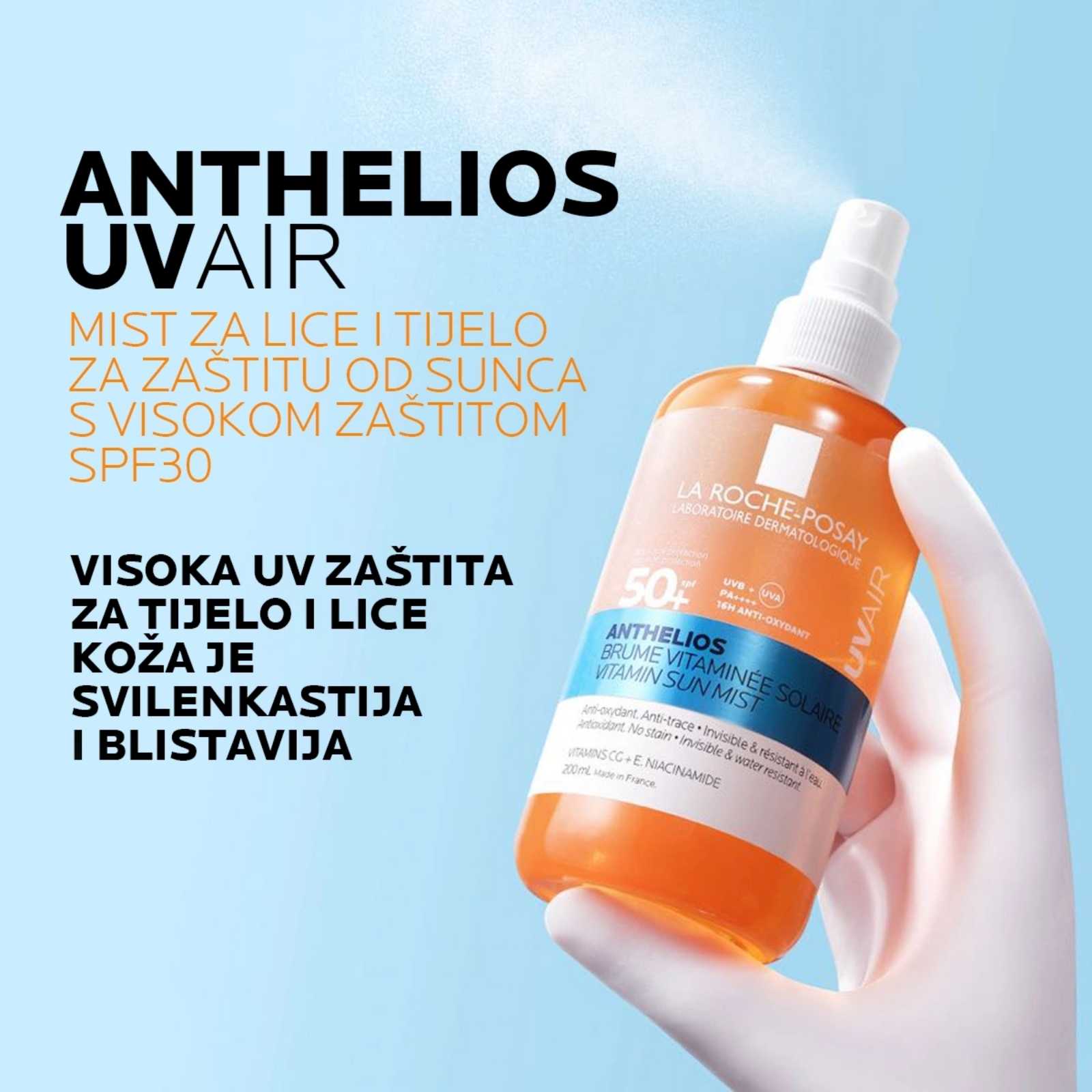 La Roche-Posay ANTHELIOS UV Vitamin Sun Mist SPF30 - Slika 2