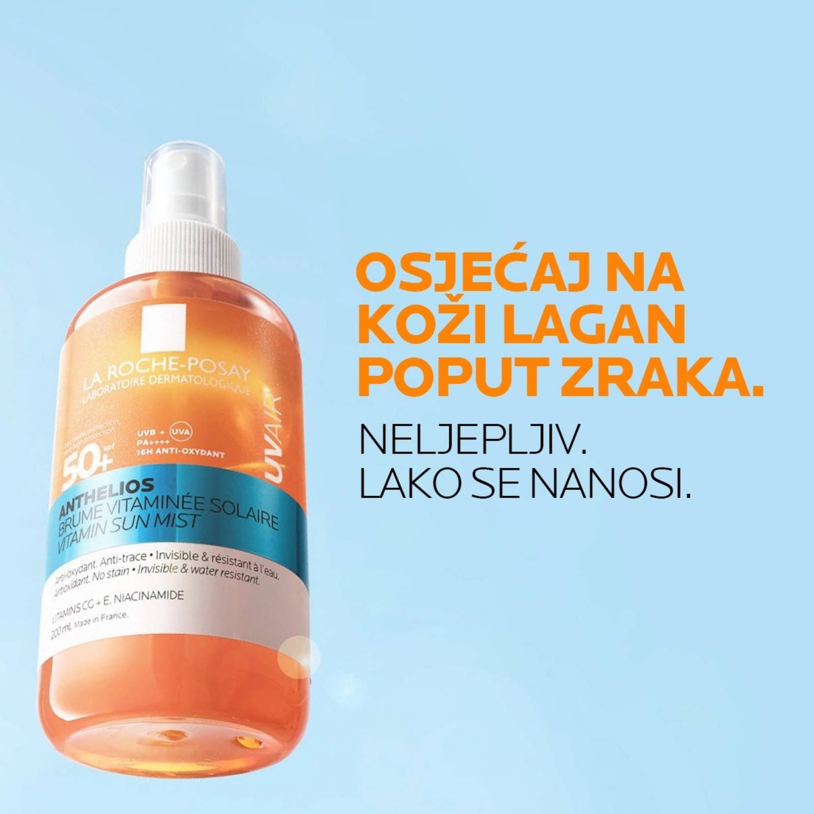 La Roche-Posay ANTHELIOS UV Vitamin Sun Mist SPF30 - Slika 4