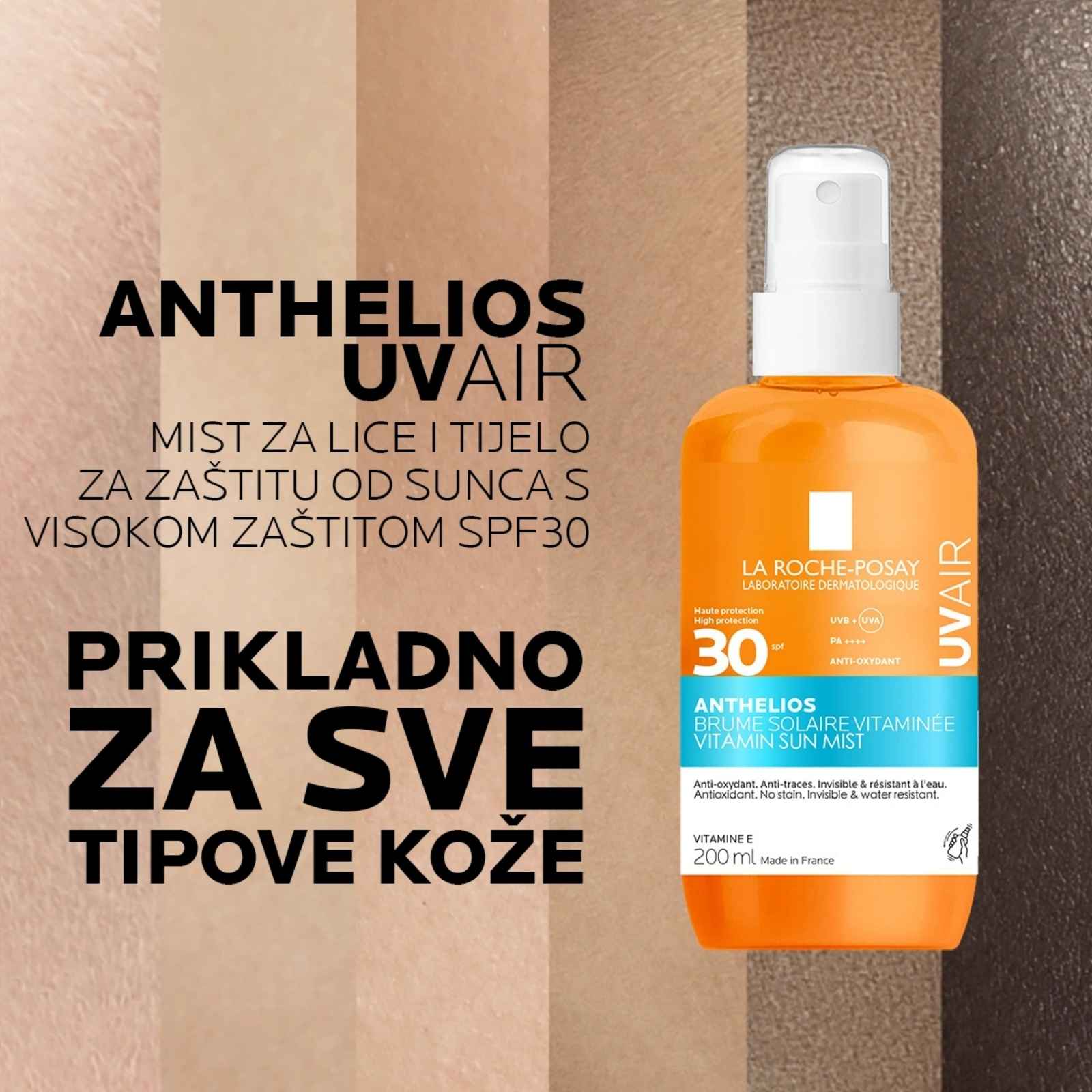 La Roche-Posay ANTHELIOS UV Vitamin Sun Mist SPF30 - Slika 5